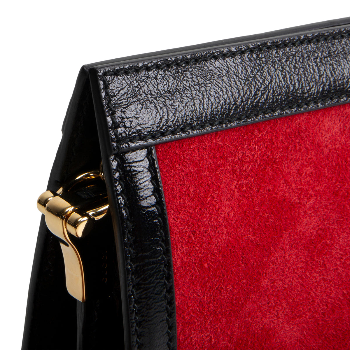 GUCCI Suede Ophidia Chain Clutch