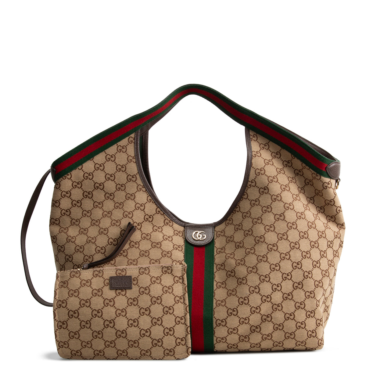 GUCCI Giglio Tote GG Canvas Large