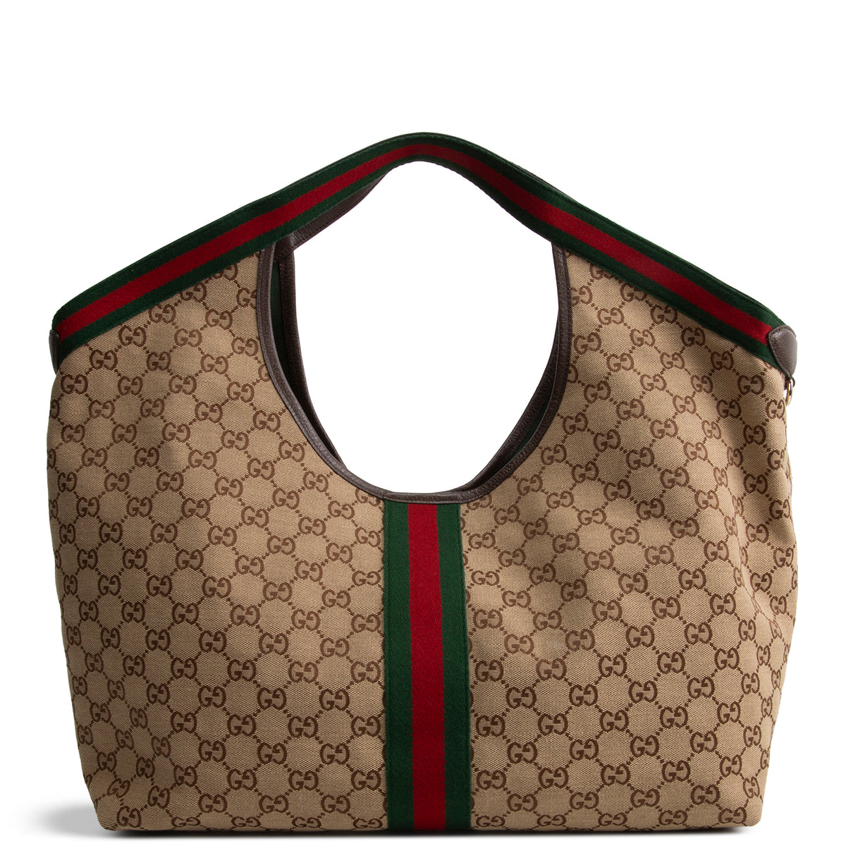 GUCCI Giglio Tote GG Canvas Large