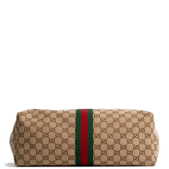 GUCCI Giglio Tote GG Canvas Large