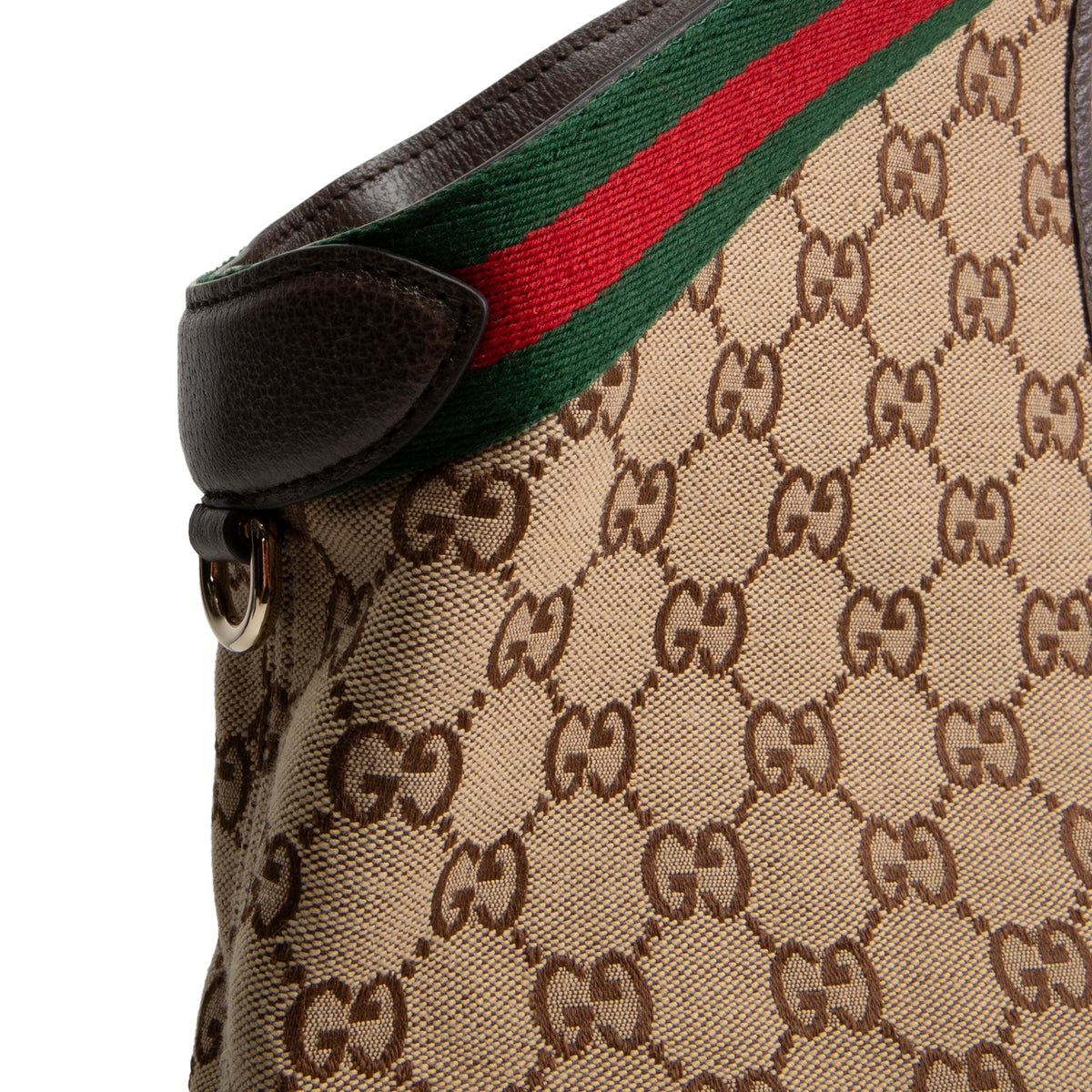 GUCCI Giglio Tote GG Canvas Large