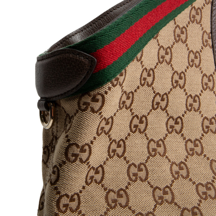 GUCCI Giglio Tote GG Canvas Large