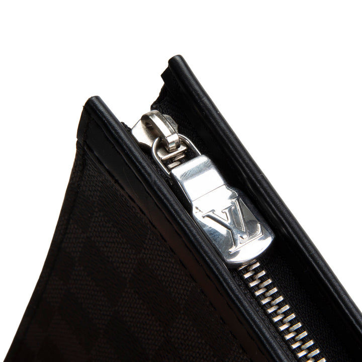 LOUIS VUITTON Pochette Voyage MM Damier Graphite - Black/Grey