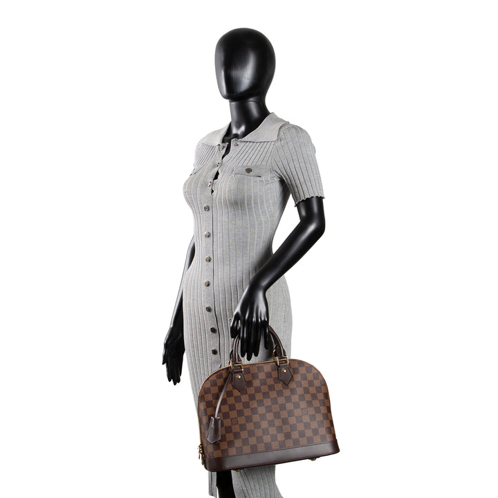 LOUIS VUITTON Alma PM Damier Ebene - Brown