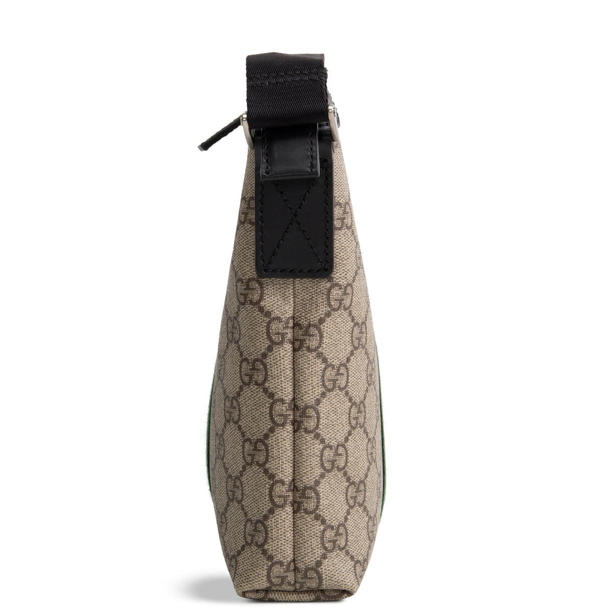 GUCCI GG Supreme Web Messenger Bag - Beige &amp; Ebony