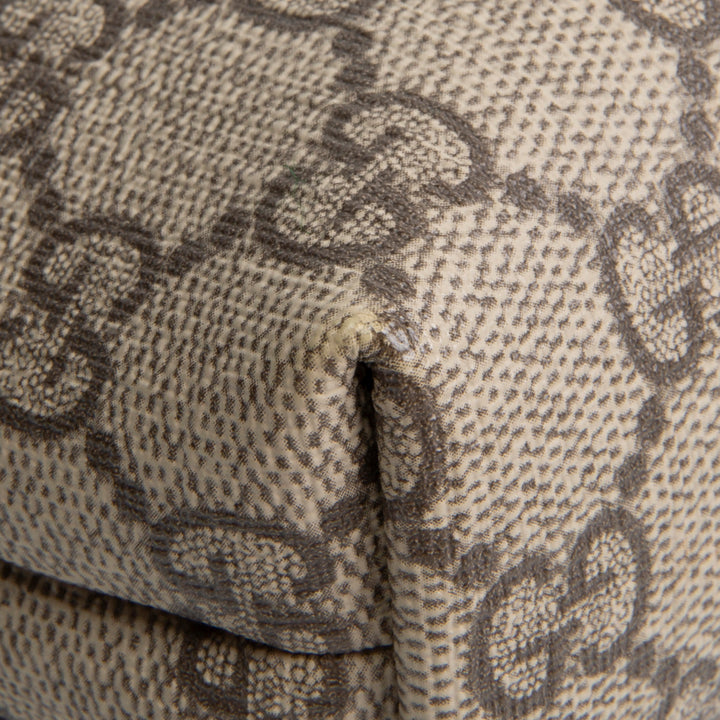 GUCCI GG Supreme Web Messenger Bag - Beige &amp; Ebony