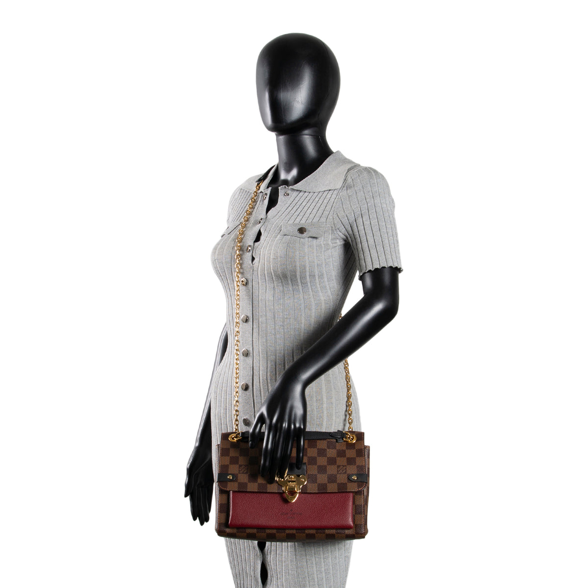 LOUIS VUITTON Vavin PM Damier Ebene - Brown/Bordeaux