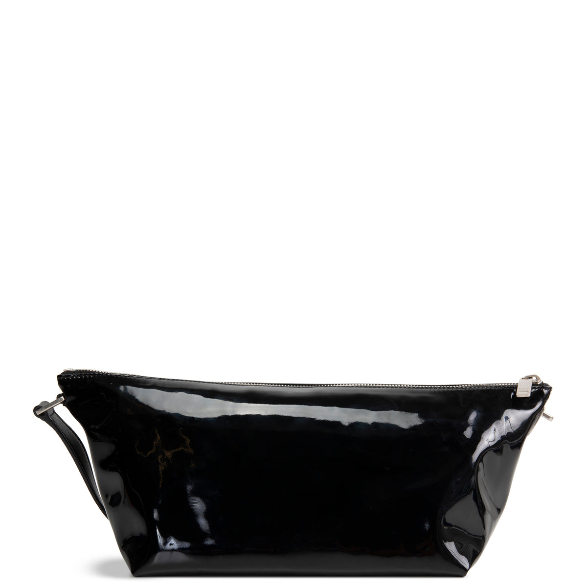 SAINT LAURENT Patent Le Monogramme Shoulder Bag - Black