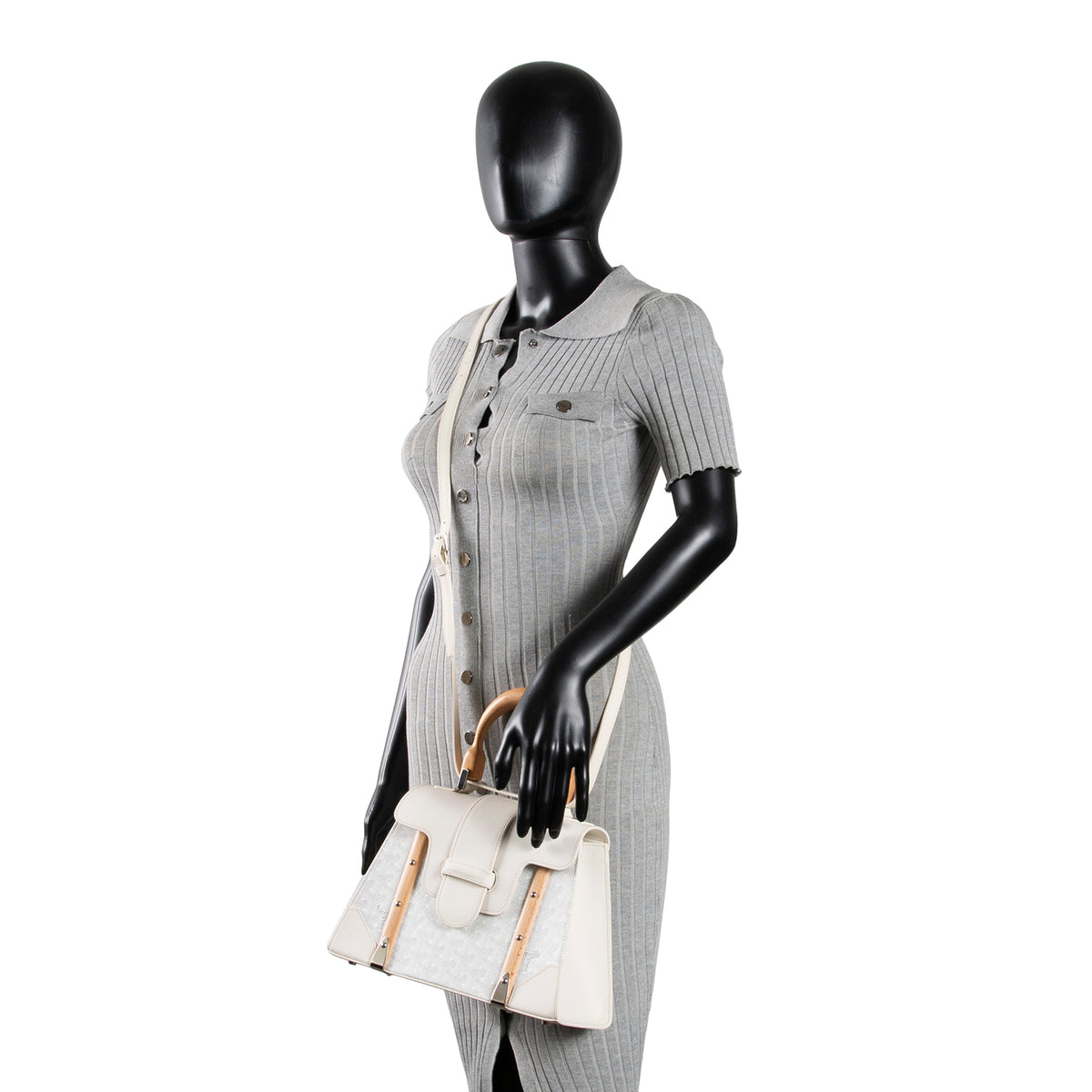 GOYARD Goyardine Saigon MM - White