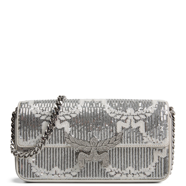 MCM Himmel Sequin Shoulder Bag