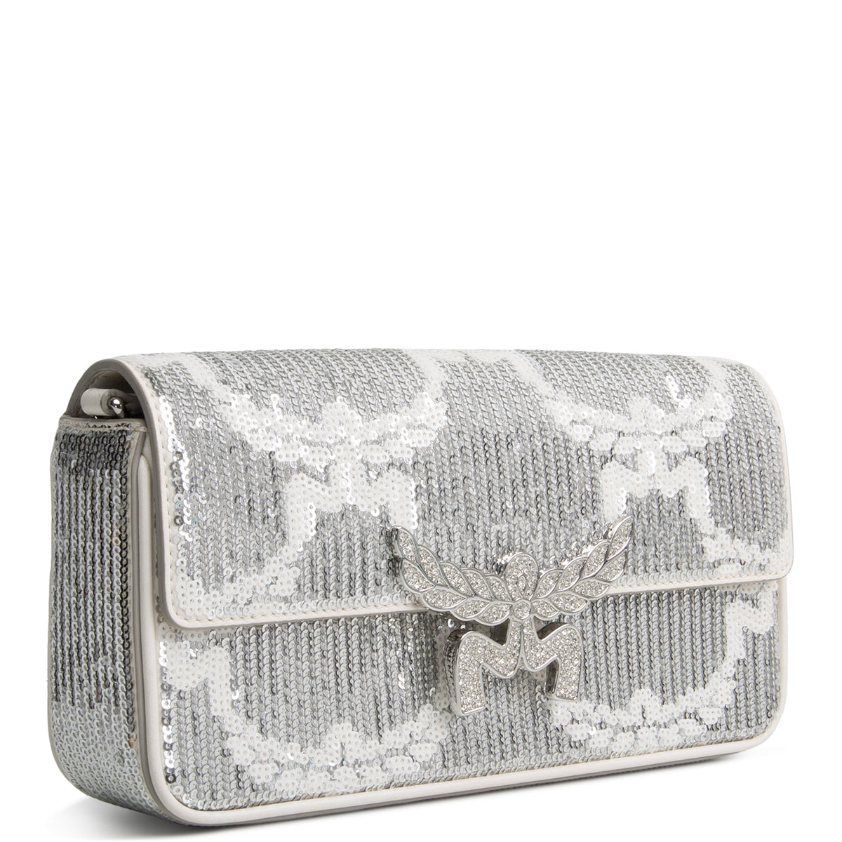 MCM Himmel Sequin Shoulder Bag