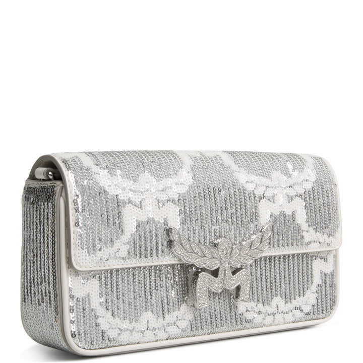MCM Himmel Sequin Shoulder Bag