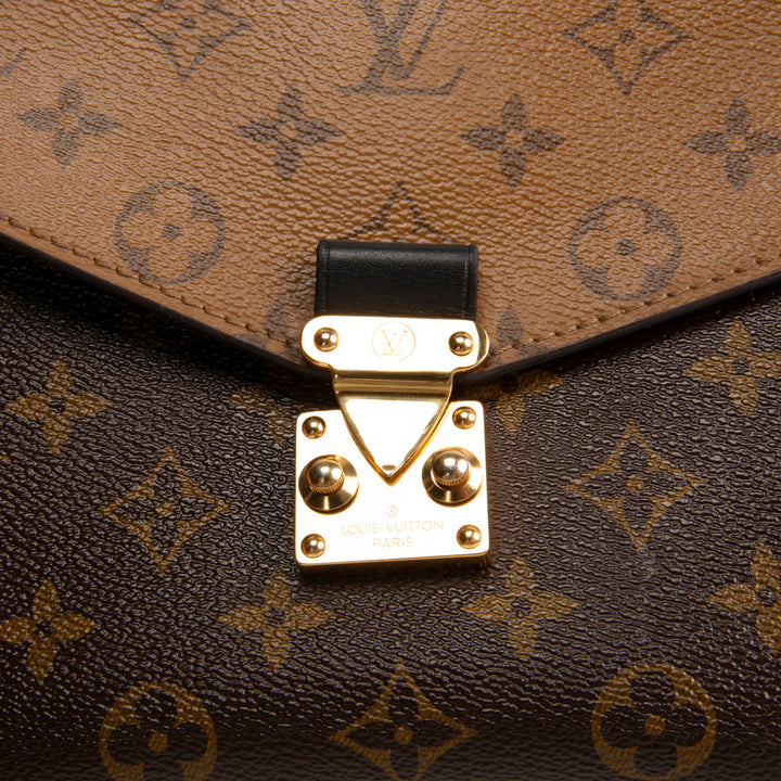 LOUIS VUITTON Monogram Reverse Pochette Metis