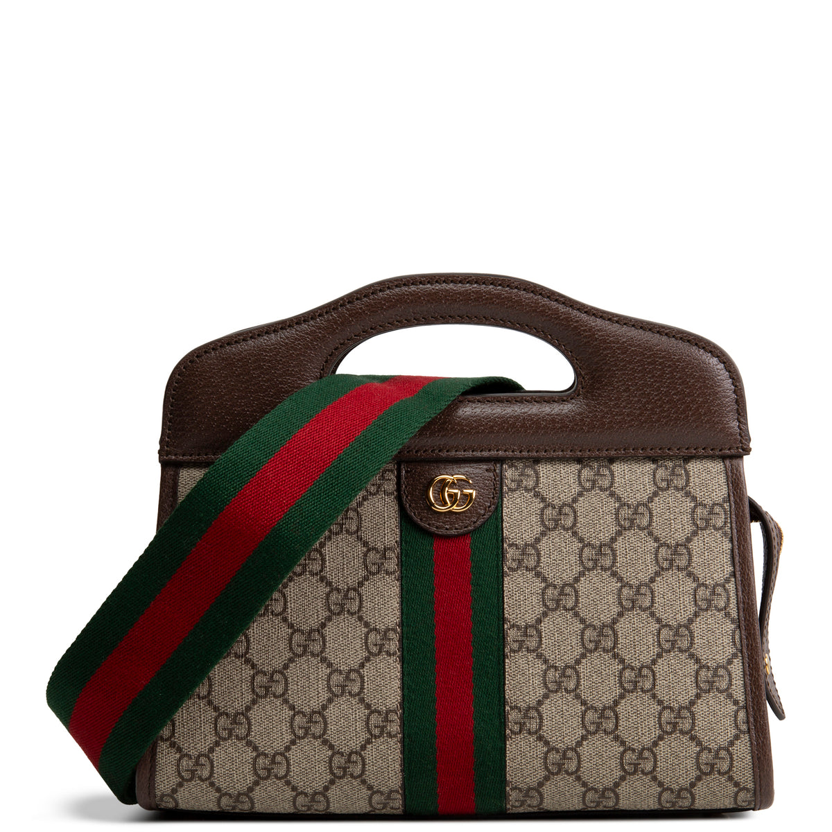 GUCCI GG Supreme Ophidia Cutout Handle Tote - Small