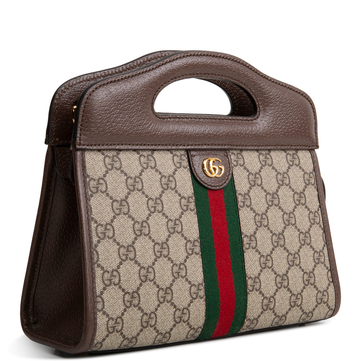 GUCCI GG Supreme Ophidia Cutout Handle Tote - Small