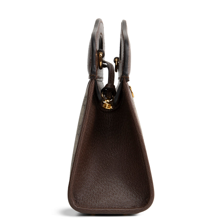 GUCCI GG Supreme Ophidia Cutout Handle Tote - Small