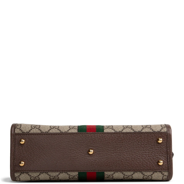 GUCCI GG Supreme Ophidia Cutout Handle Tote - Small