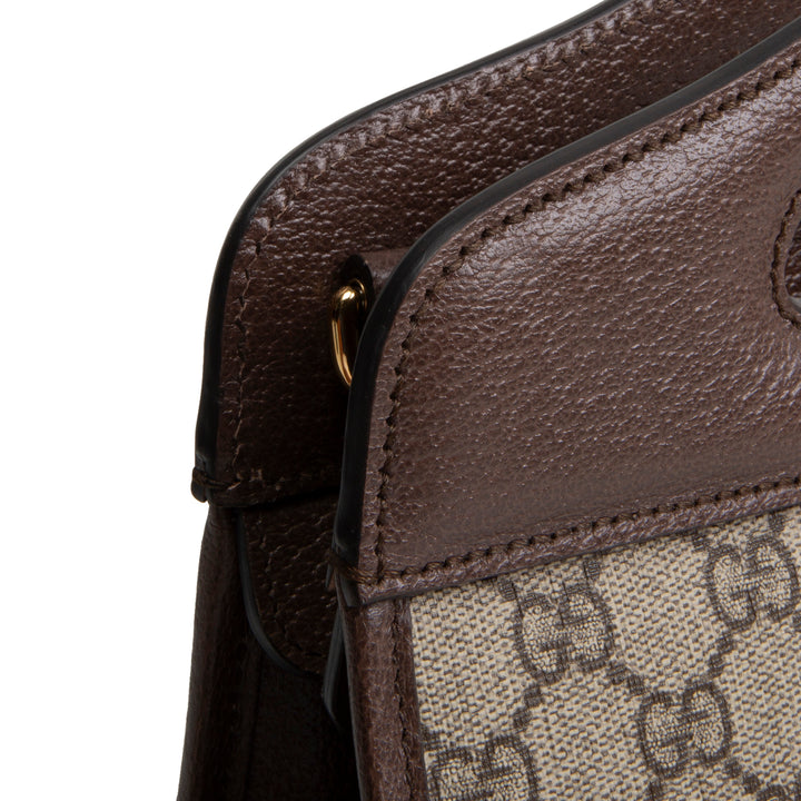 GUCCI GG Supreme Ophidia Cutout Handle Tote - Small