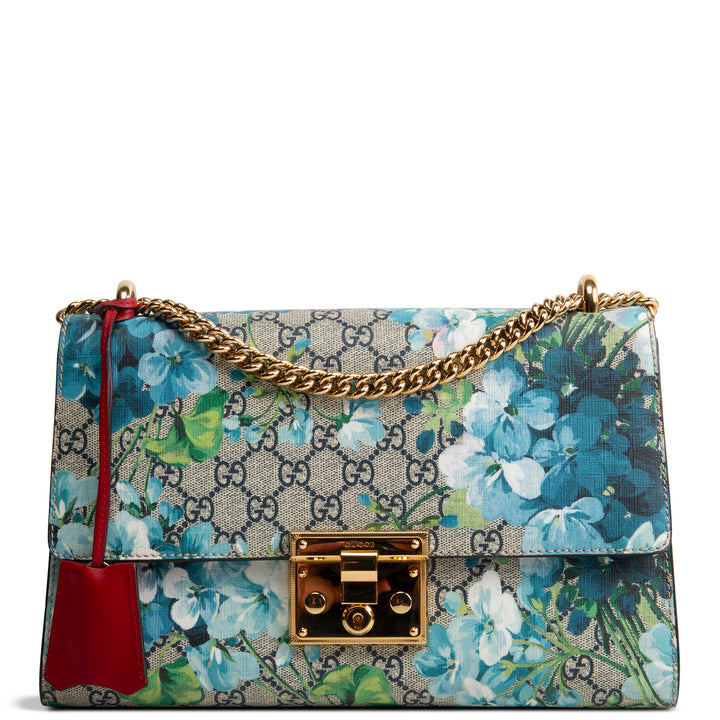 GUCCI GG Blooms Padlock Shoulder Bag - Medium