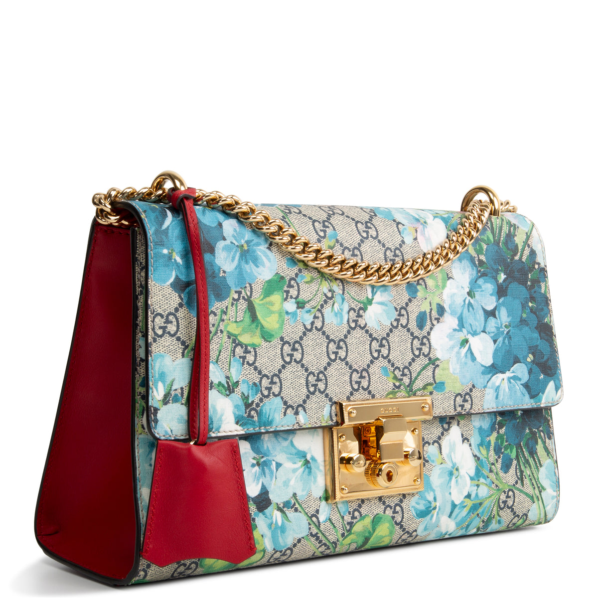 GUCCI GG Blooms Padlock Shoulder Bag - Medium