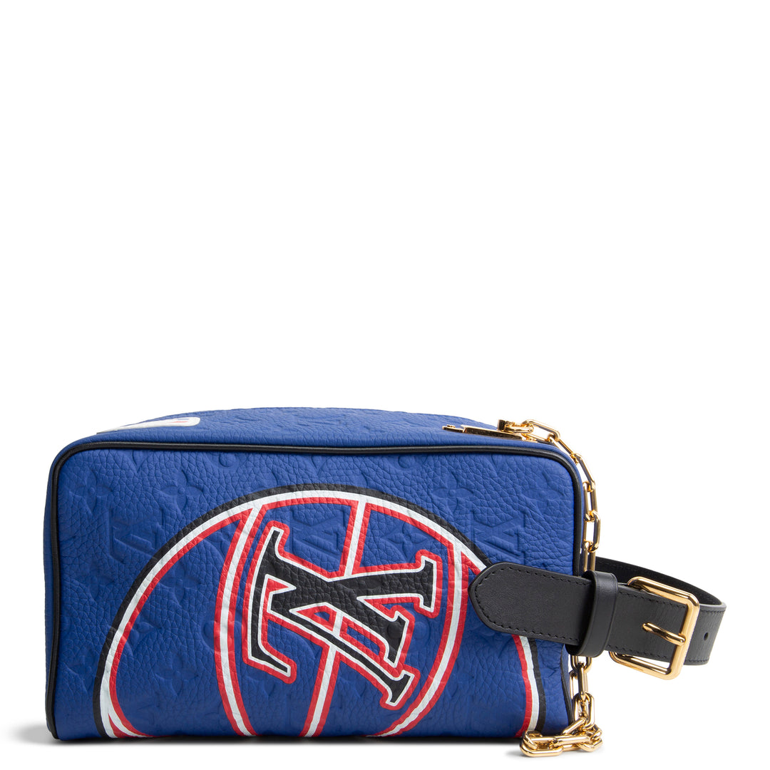 LOUIS VUITTON x NBA Cloakroom Taurillon Monogram Dopp Kit - Blue