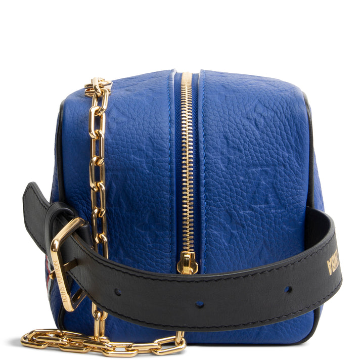 LOUIS VUITTON x NBA Cloakroom Taurillon Monogram Dopp Kit - Blue