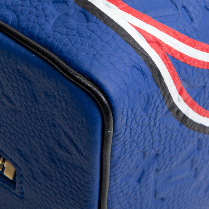 LOUIS VUITTON x NBA Cloakroom Taurillon Monogram Dopp Kit - Blue