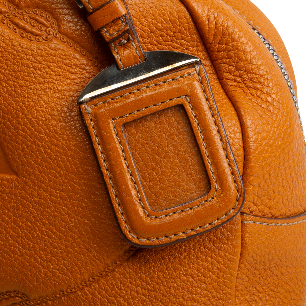 PRADA Vitello Daino Bauletto Bag - Dark Mustard Yellow
