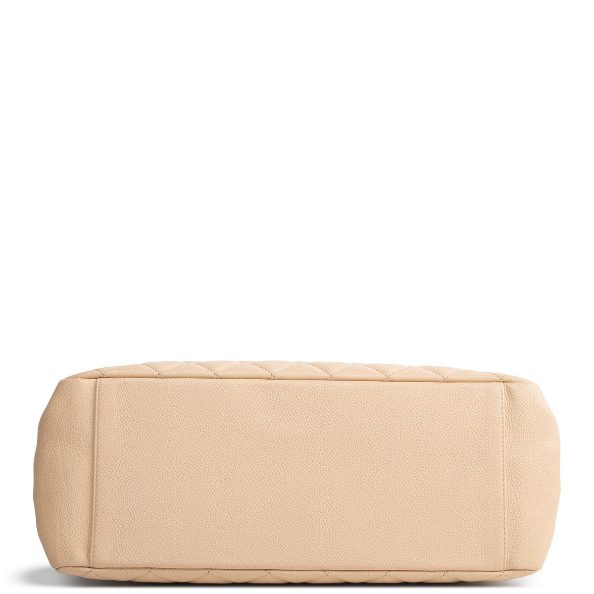 CHANEL Quilted Caviar Grand Shopping Tote - Nude OUTLET FINAL SALE