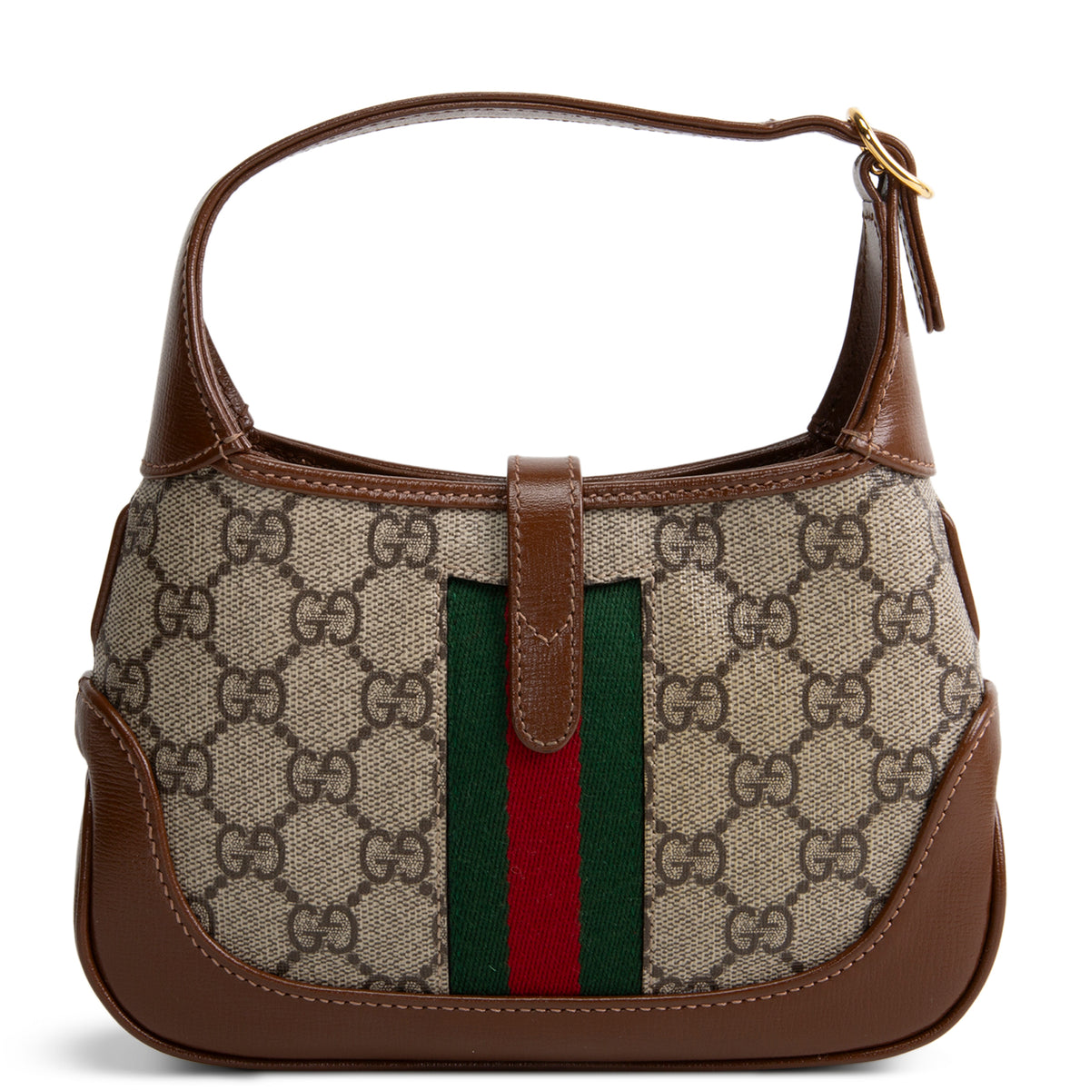 GUCCI GG Supreme Mini Jackie 1961 Shoulder Bag - Beige &amp; Ebony