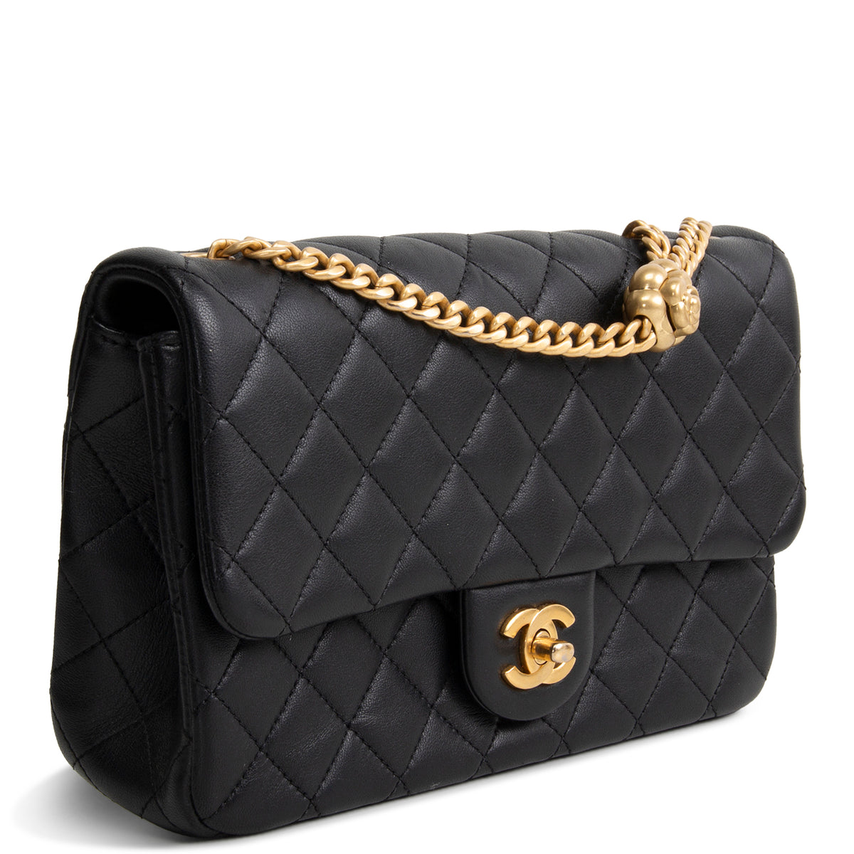 CHANEL Pearl Crush Small Flap Bag - Black