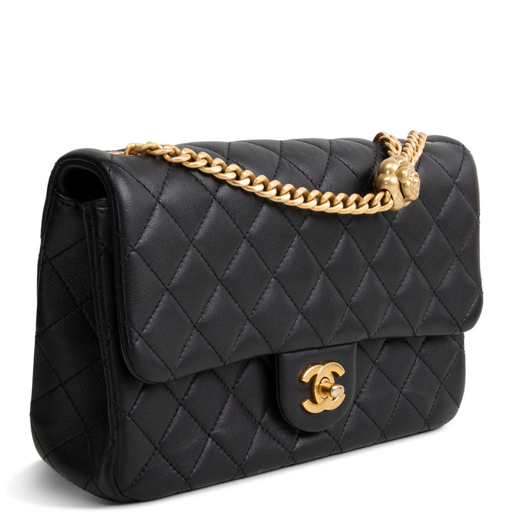 CHANEL Pearl Crush Small Flap Bag - Black