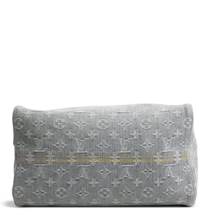LOUIS VUITTON Speedy Soft 30 Monogram Denim - Washed Grey