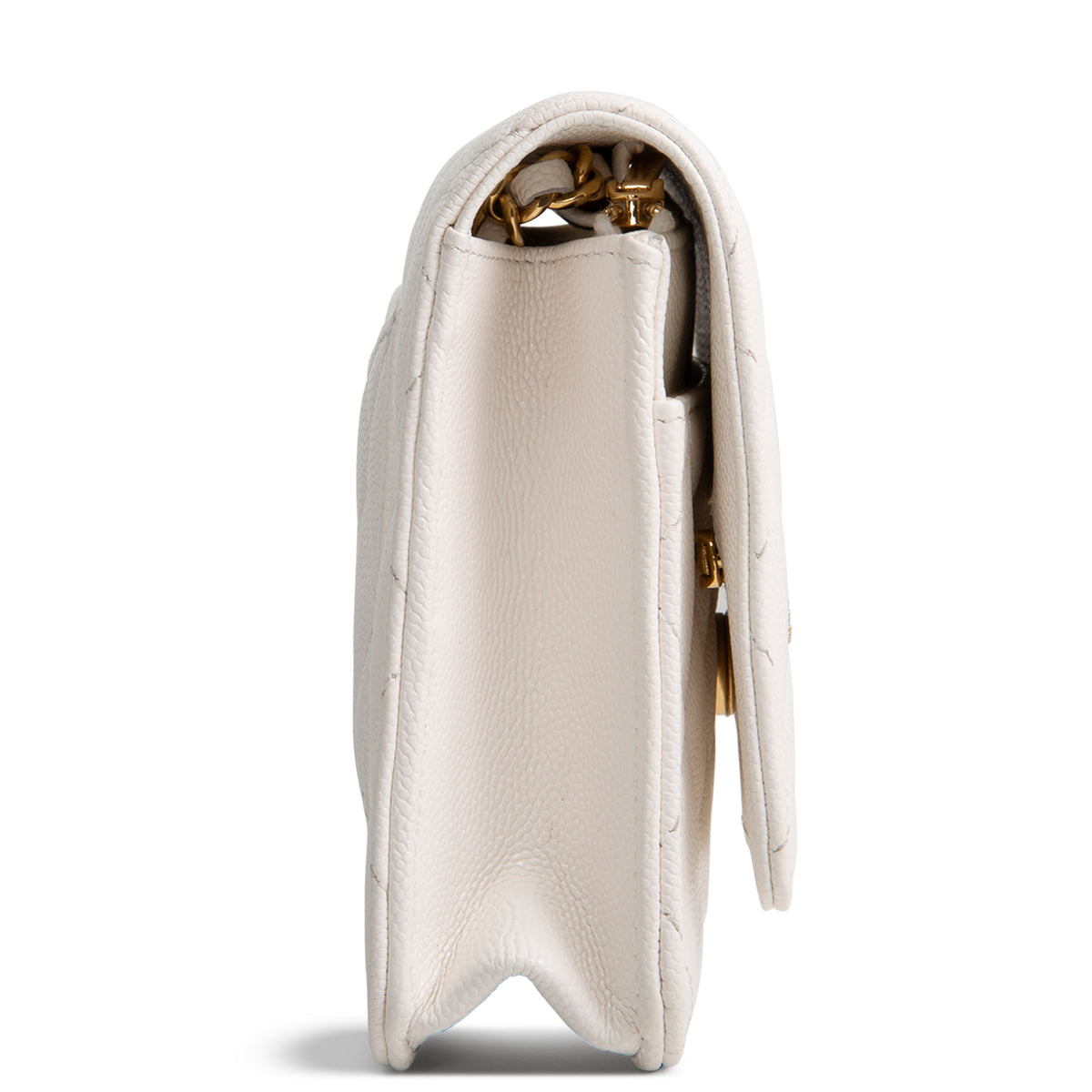 CHANEL Strass Wallet on Chain - White