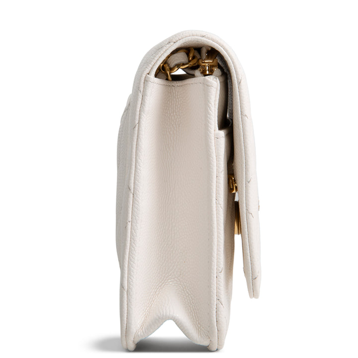 CHANEL Strass Wallet on Chain - White