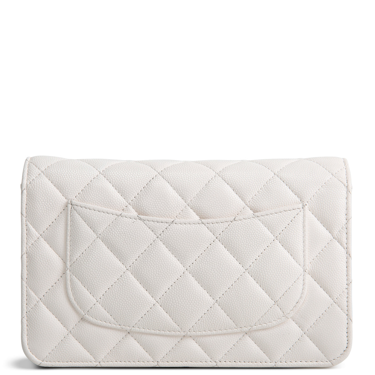 CHANEL Strass Wallet on Chain - White