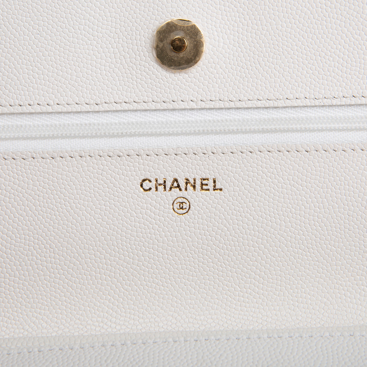 CHANEL Strass Wallet on Chain - White