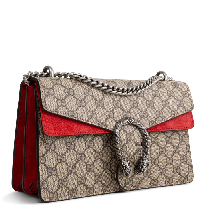 GUCCI GG Supreme Dionysus Shoulder Bag - Red Trim