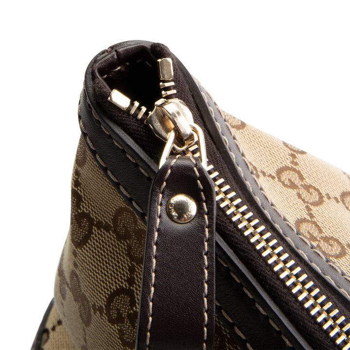 GUCCI GG Canvas Lovely Heart Tote - Beige & Ebony