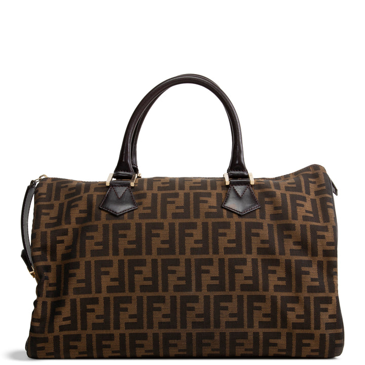 FENDI Zucca Chef Boston Bag - Tobacco