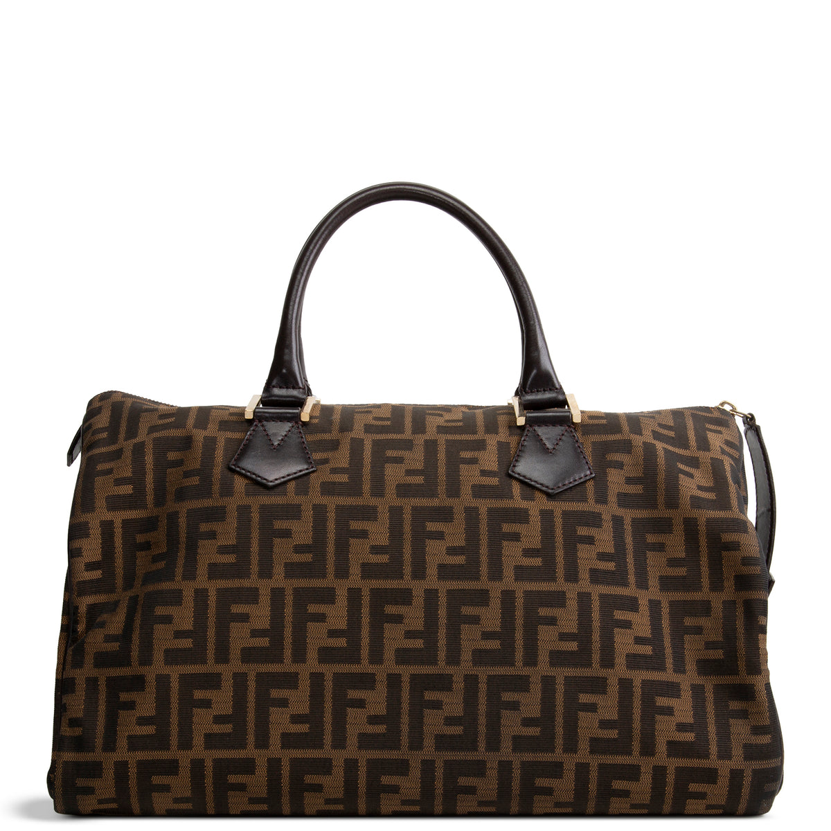 FENDI Zucca Chef Boston Bag - Tobacco