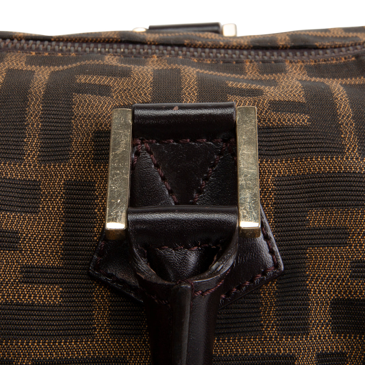 FENDI Zucca Chef Boston Bag - Tobacco