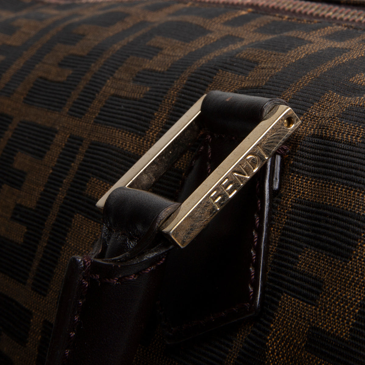 FENDI Zucca Chef Boston Bag - Tobacco
