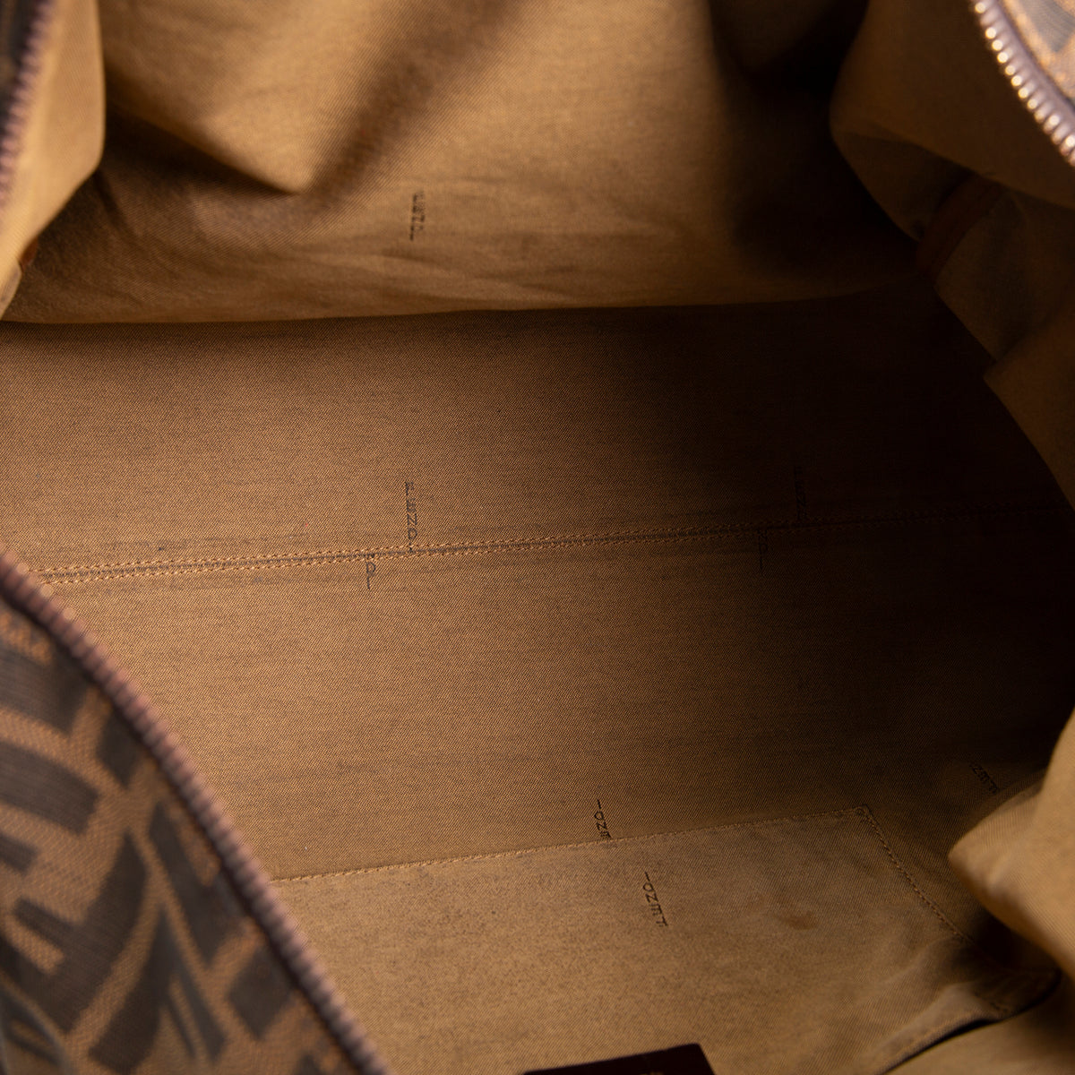 FENDI Zucca Chef Boston Bag - Tobacco