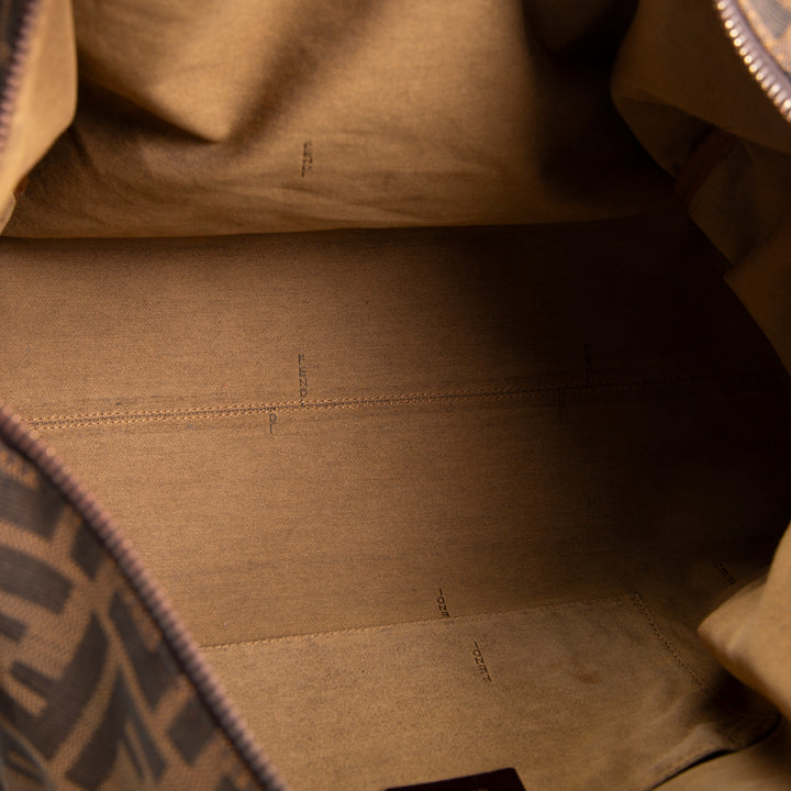 FENDI Zucca Chef Boston Bag - Tobacco