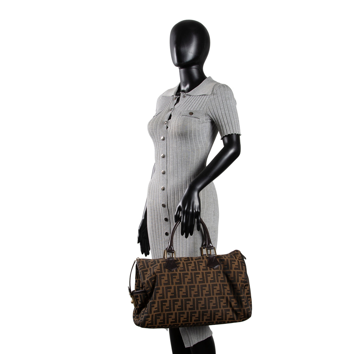 FENDI Zucca Chef Boston Bag - Tobacco