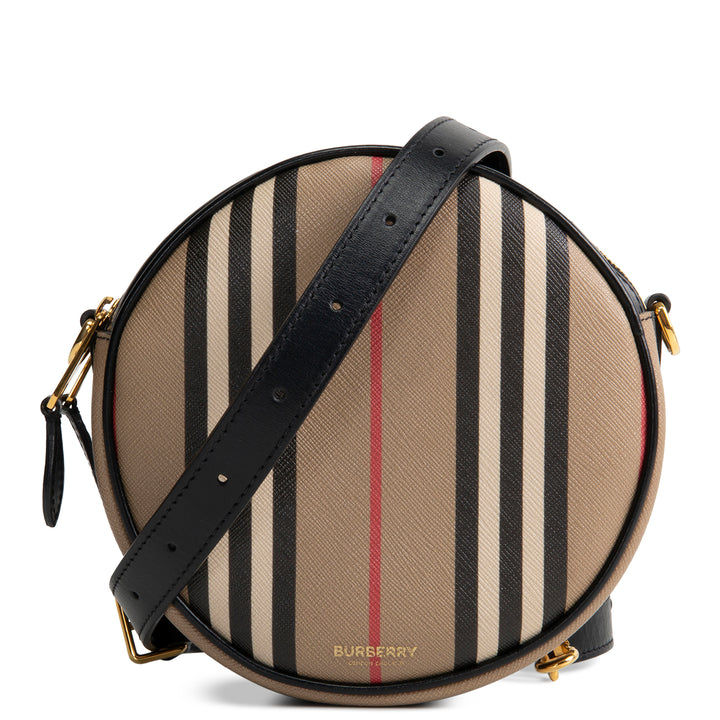 BURBERRY Icon Strip Round Crossbody E - Canvas