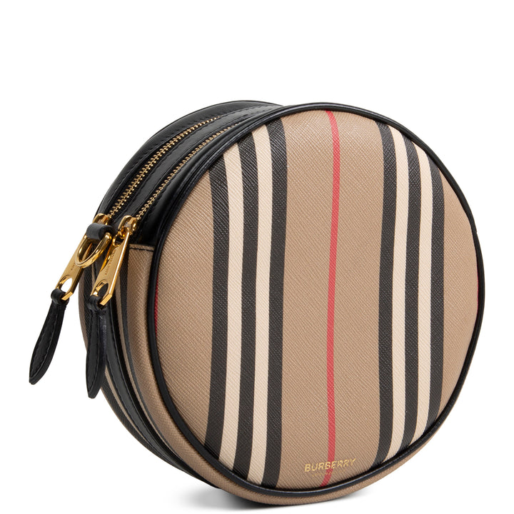 BURBERRY Icon Strip Round Crossbody E - Canvas