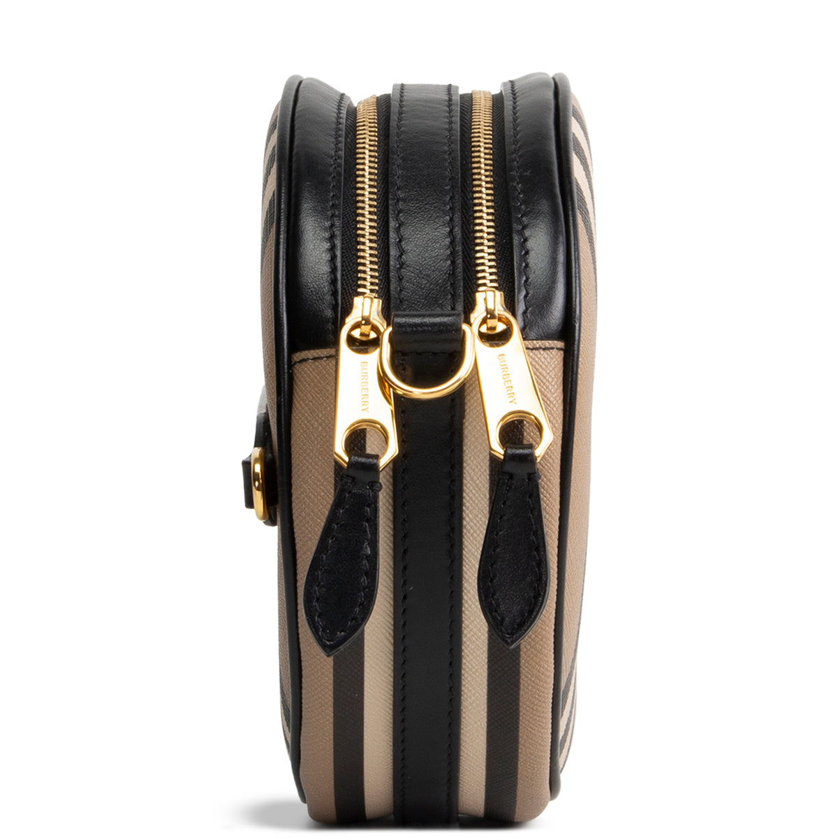 BURBERRY Icon Strip Round Crossbody E - Canvas