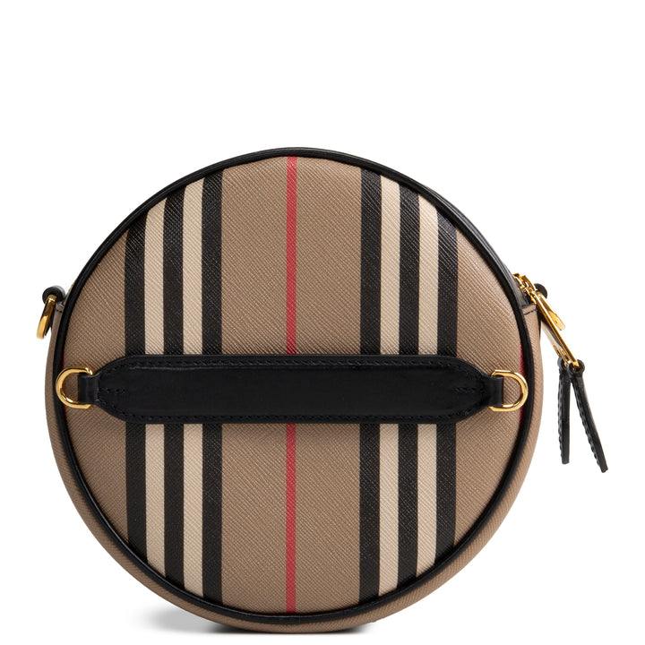 BURBERRY Icon Strip Round Crossbody E - Canvas